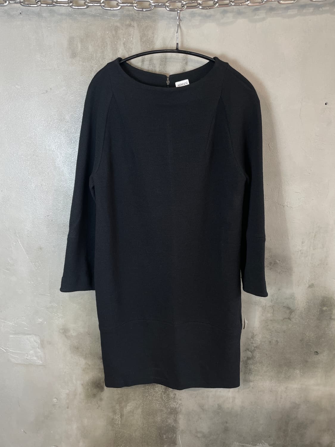 아르마니 패널 절개 울 드레스 상품이미지2