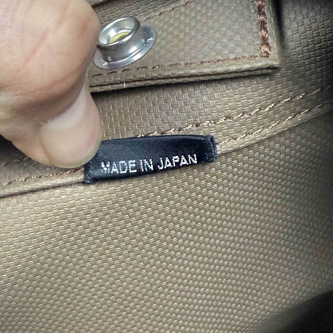 요시다포터 걸 토트백 화이트/브라운 L 상품이미지8