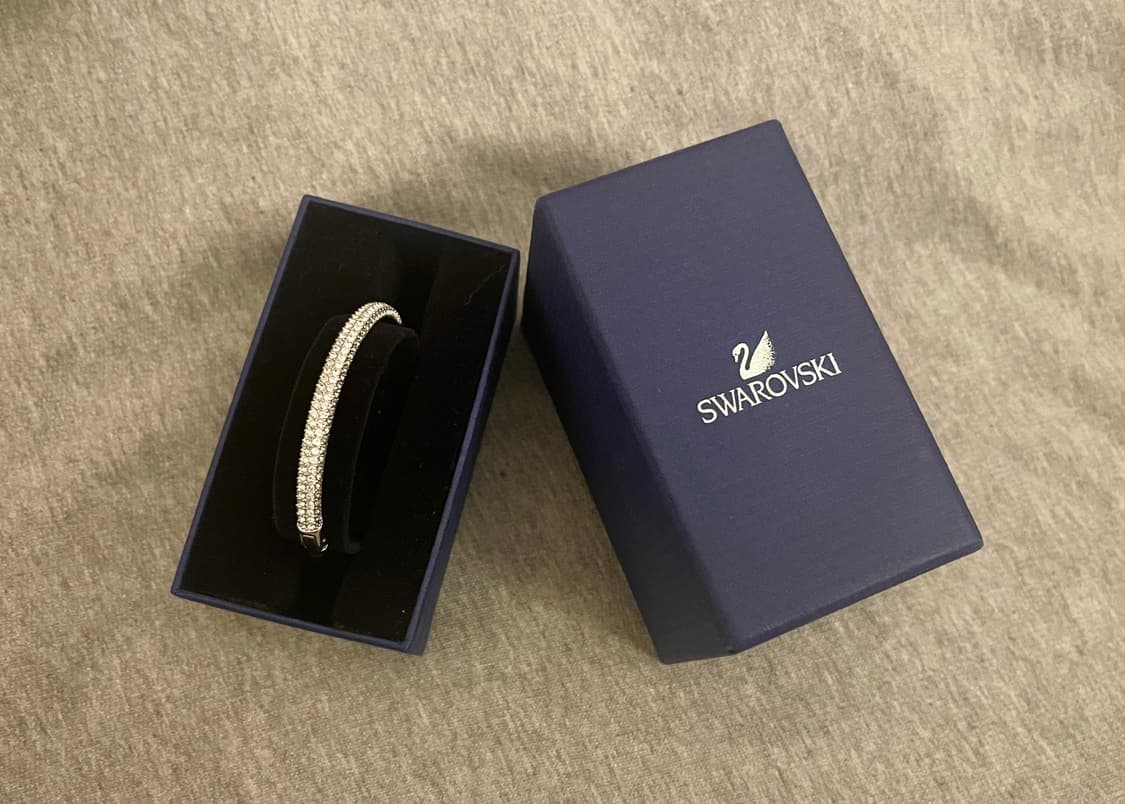 SWAROVSKI 스와로브스키 스톤 뱅글 팔찌/실버 상품이미지1