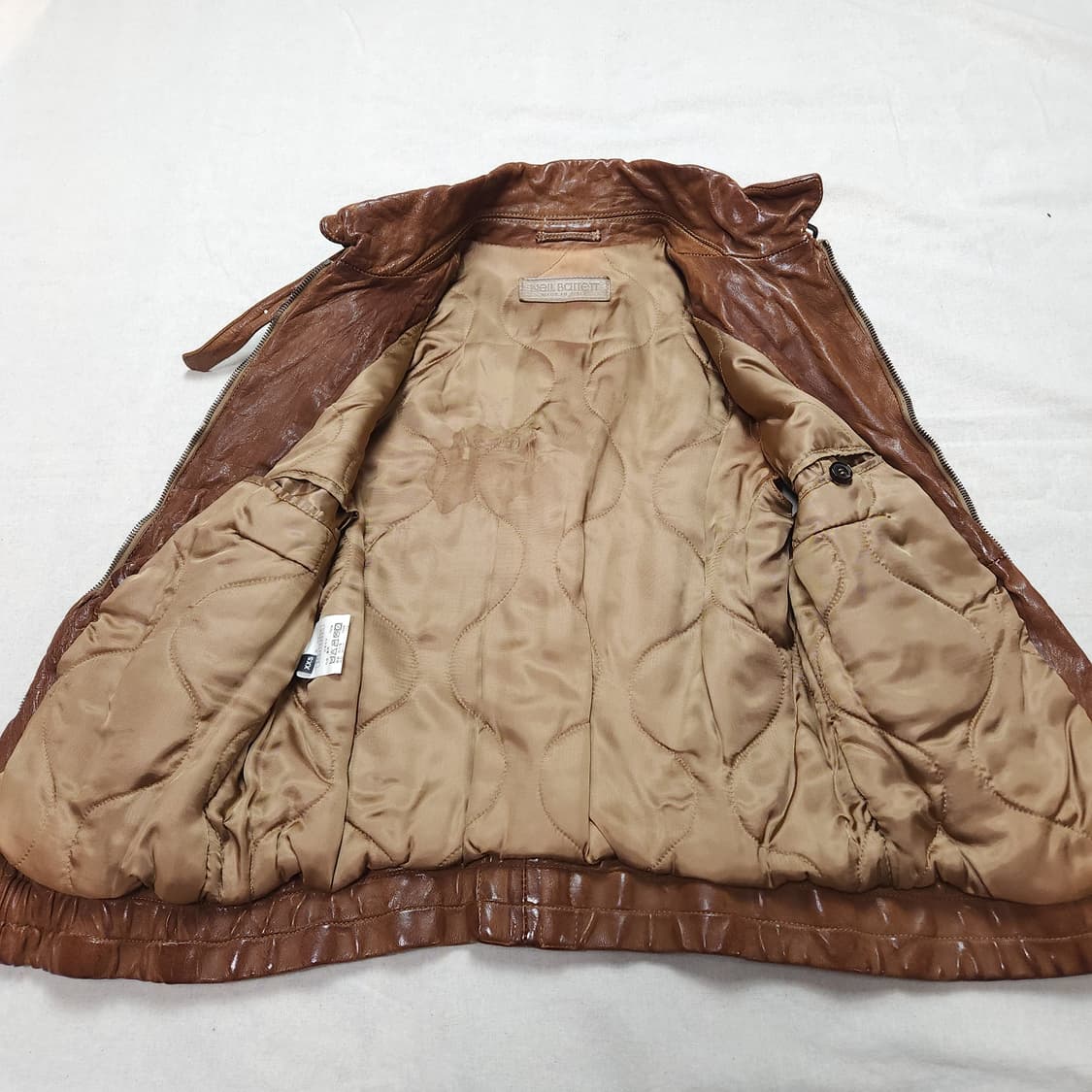 [XXS] 닐바렛 브라운 소가죽 조끼 자켓 상품이미지6