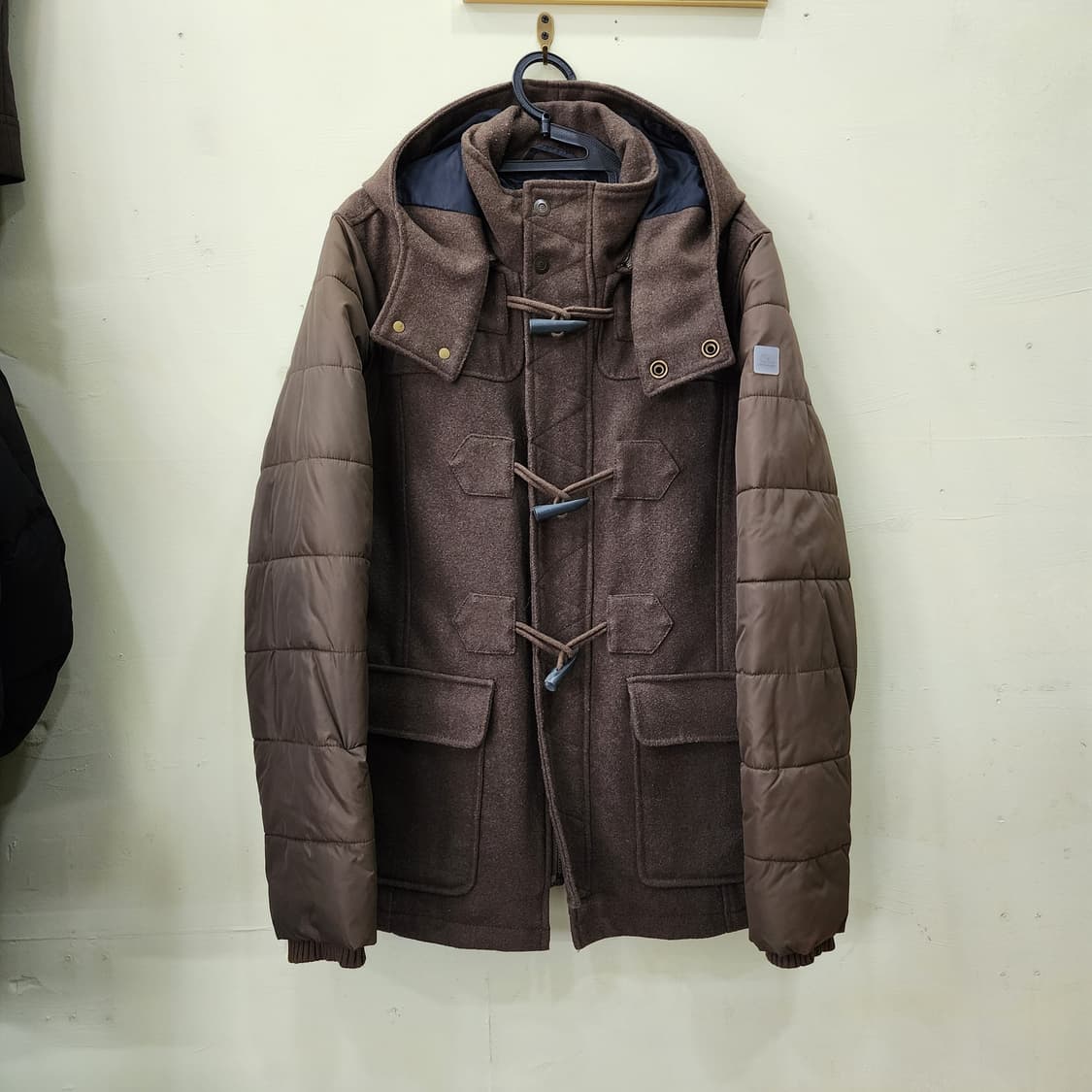 Calvin Klein Jeans CKJ 믹스 패브릭 더플 패딩 자켓 상품이미지1