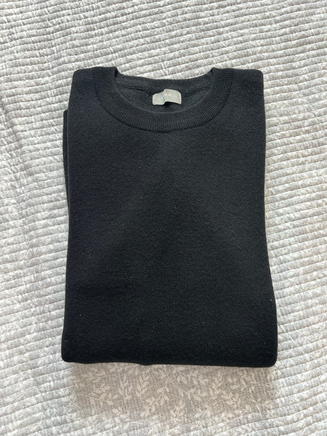 쿠어 탑필 캐시미어 니트 블랙 상품이미지2