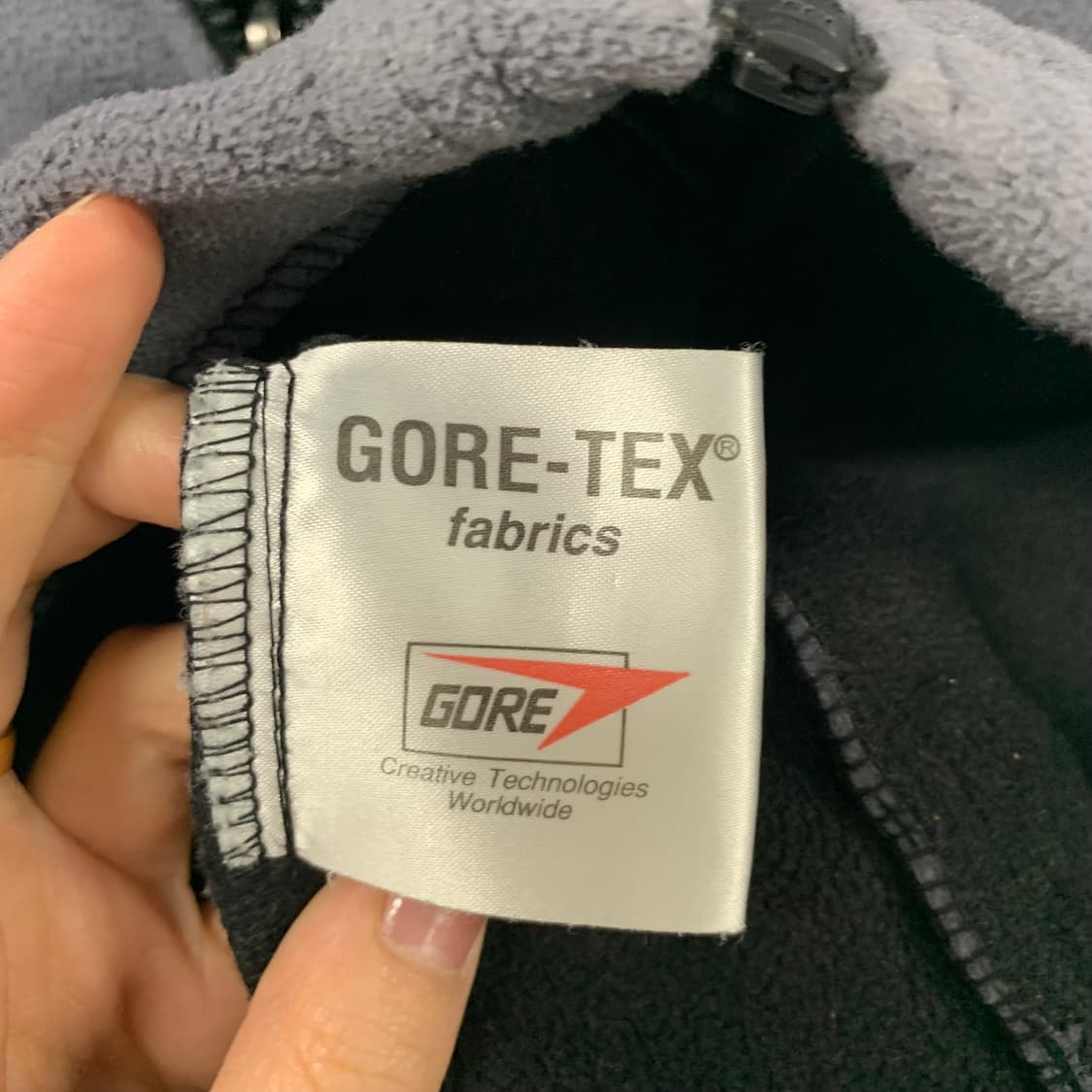 노스페이스 자수로고 그레이 플리스 자켓 상품이미지5