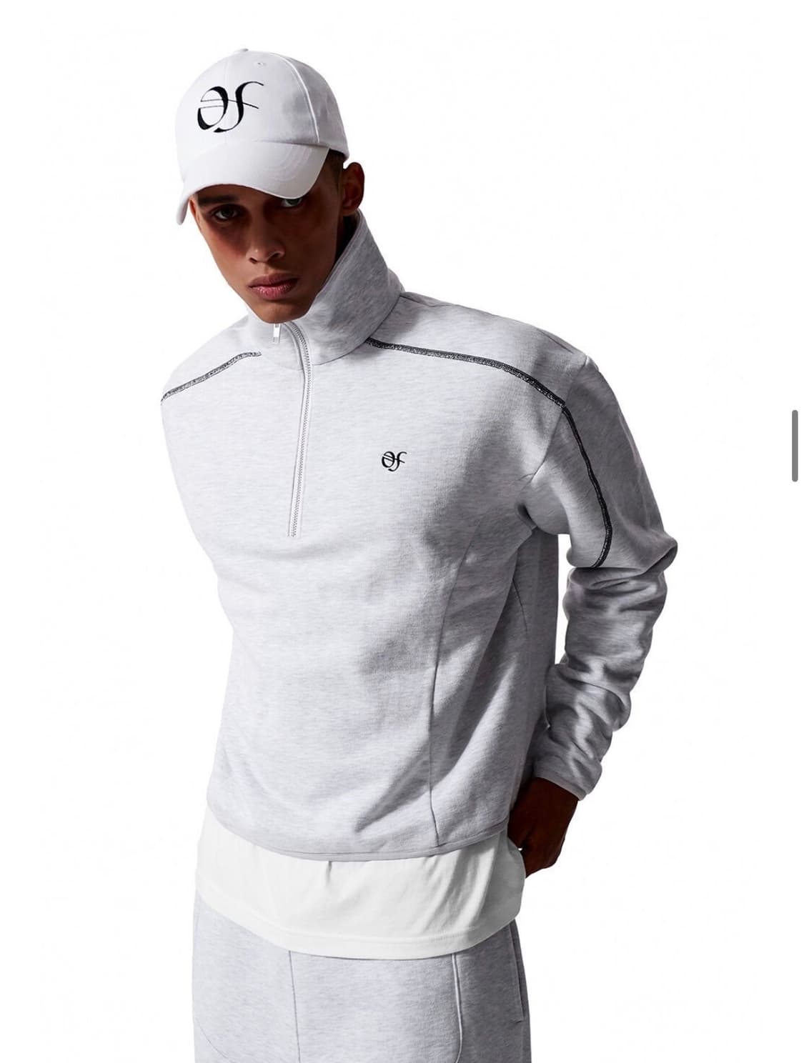 하프집업 크롭 스웻셔츠 상품이미지10