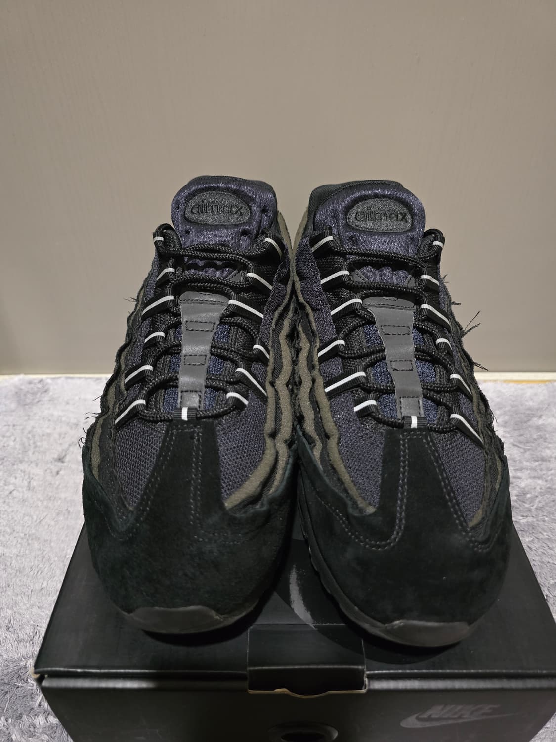 나이키 x 꼼데가르송 옴므 CDG 에어맥스 95 블랙 상품이미지2