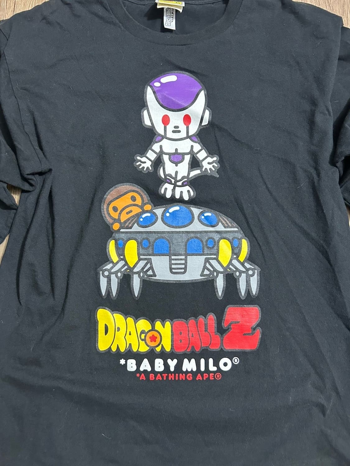베이프 x 드래곤볼 베이비 마일로 롱슬리브 티셔츠 블랙 XL 상품이미지2