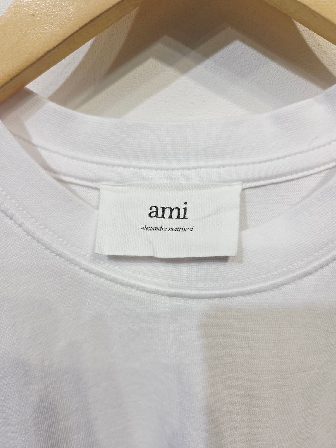 ami 아미. 여자 스몰 하트 코튼 티셔츠_M 상품이미지6