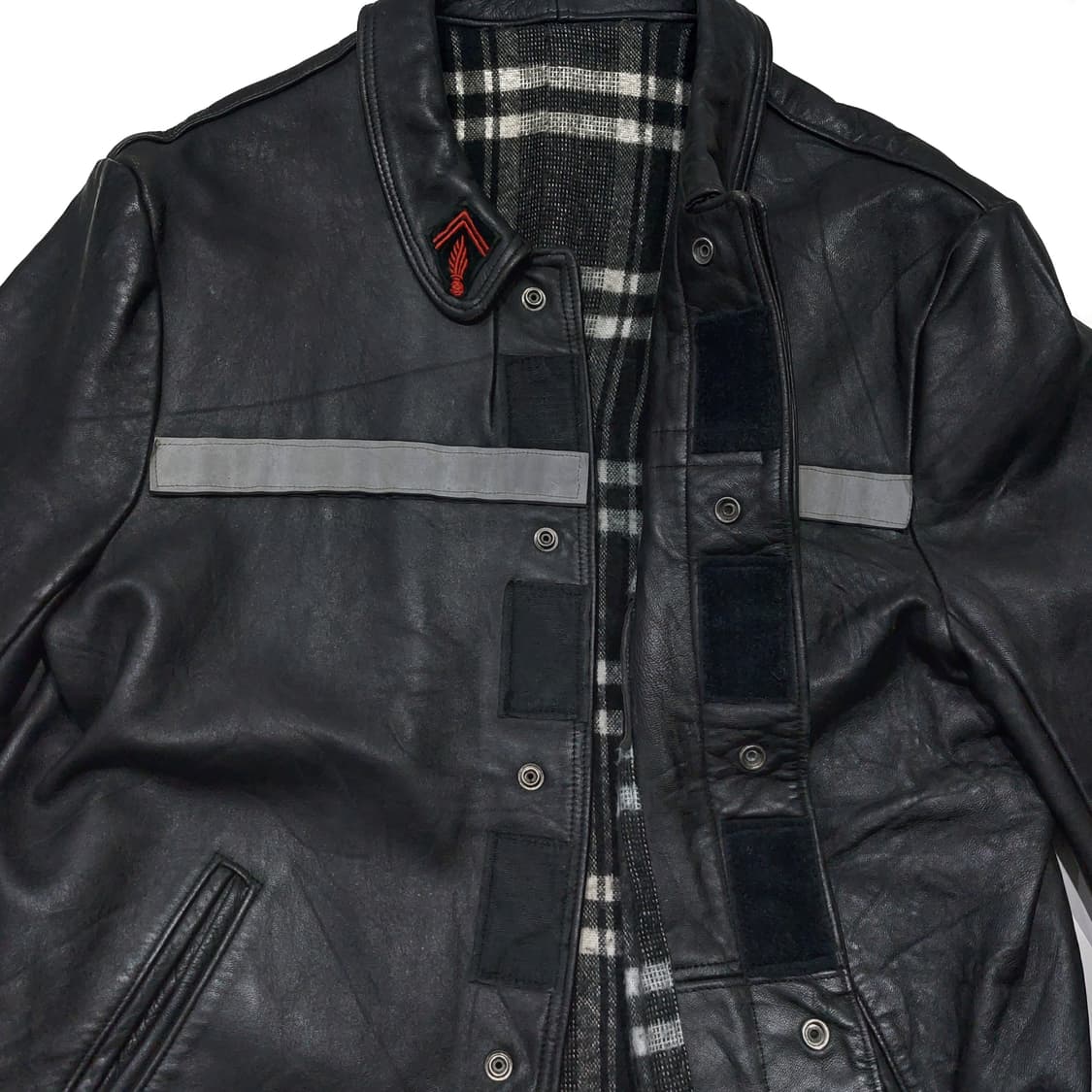 80s 프렌치 파이어맨 가죽 자켓 (100~105) 상품이미지6