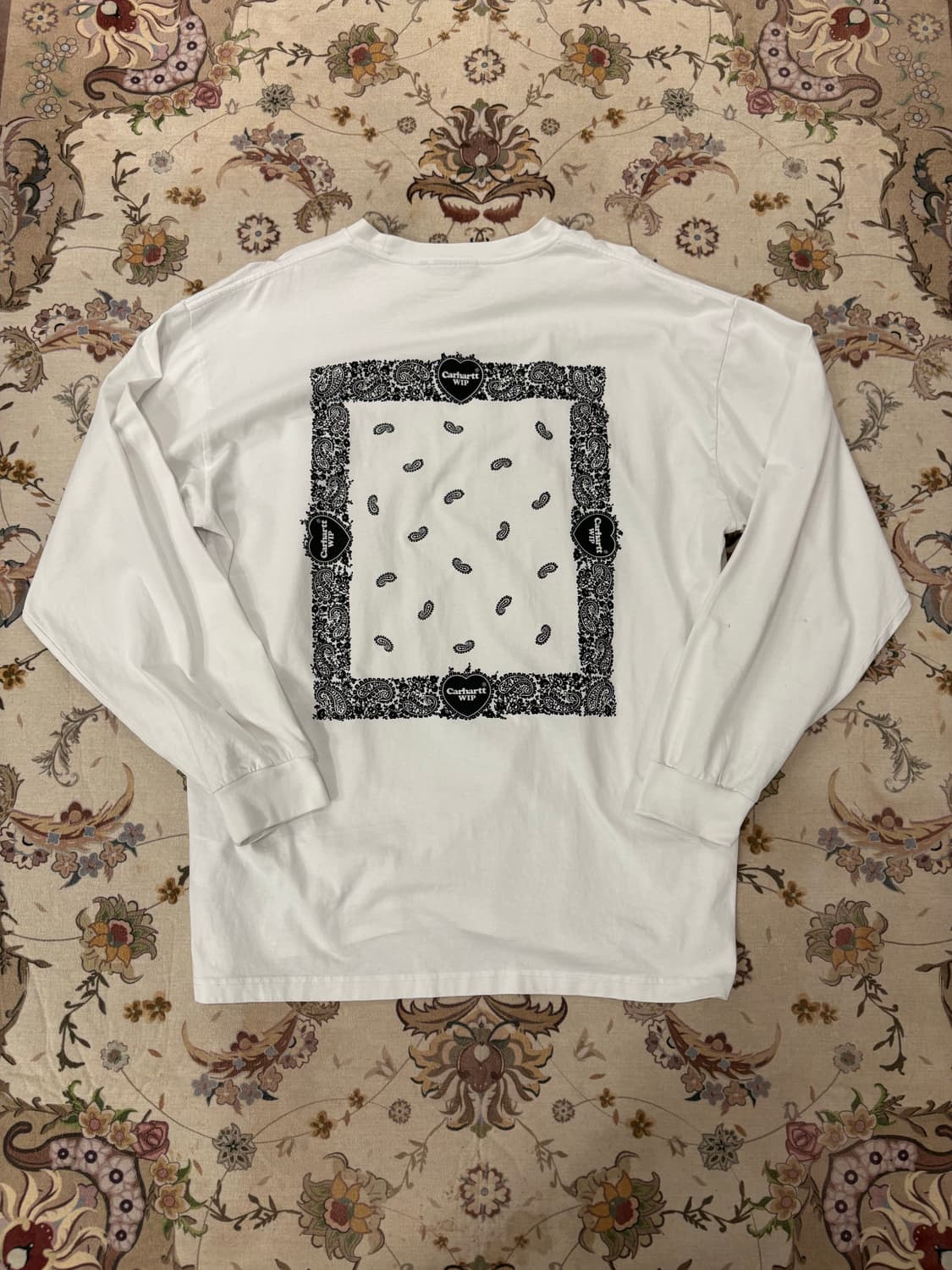 칼하트 wip 페이즐리 로고 롱슬리브 상품이미지1