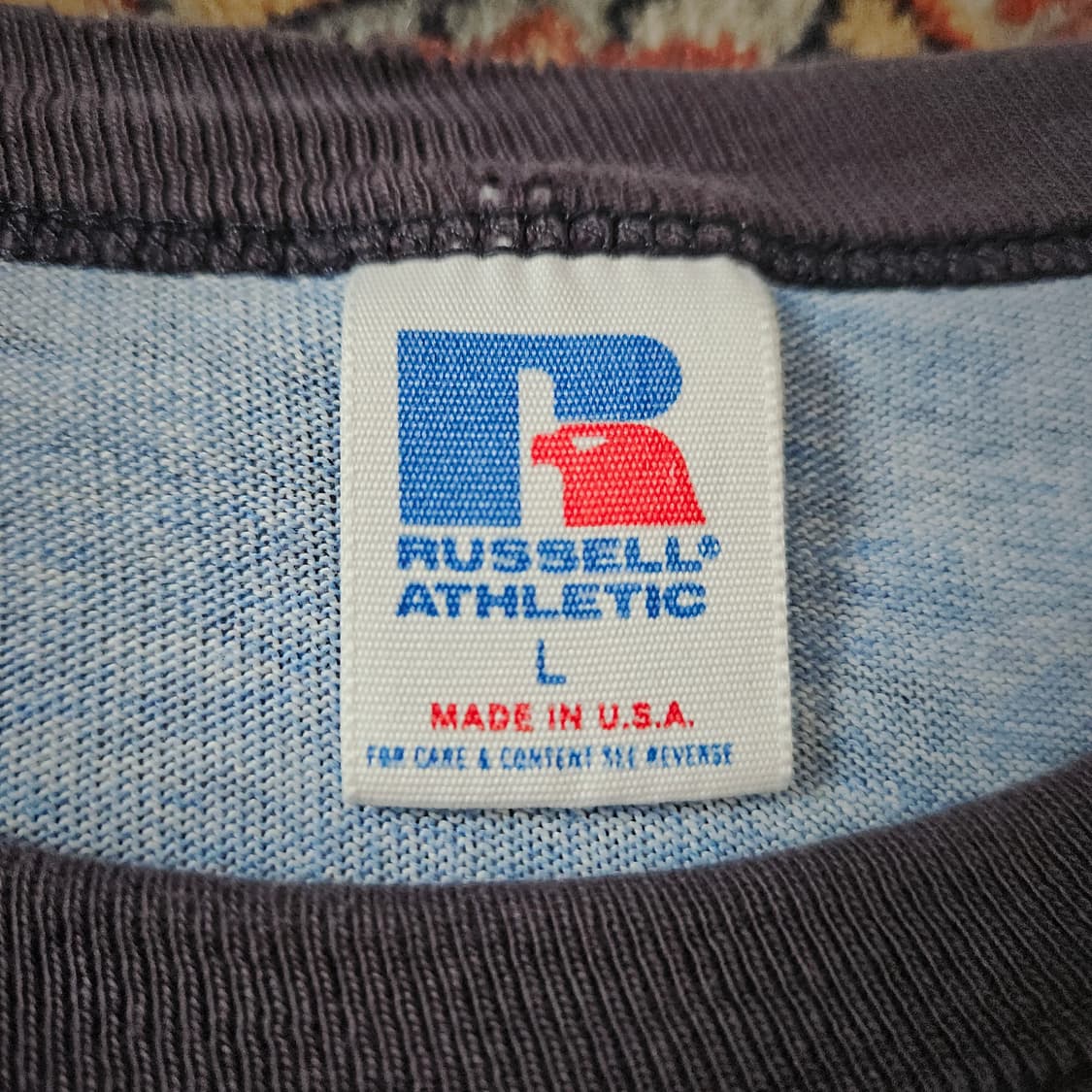 🌊90s USA made Russell ringer Tee 싱글스티치 상품이미지5