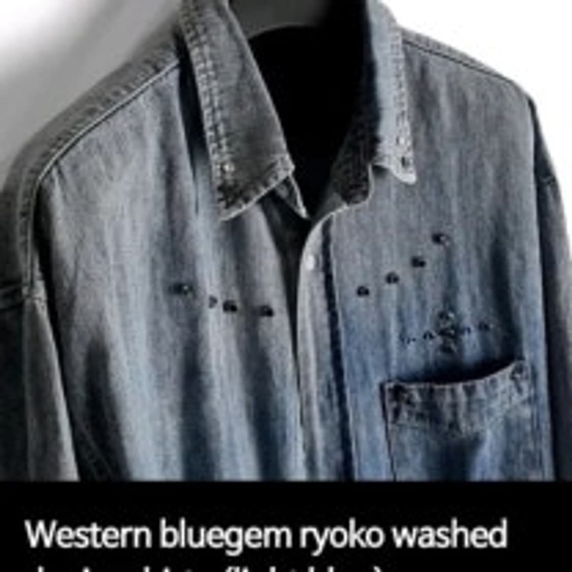 가키하라 웨스턴 워싱 데님셔츠 3회착 특가 상품이미지1