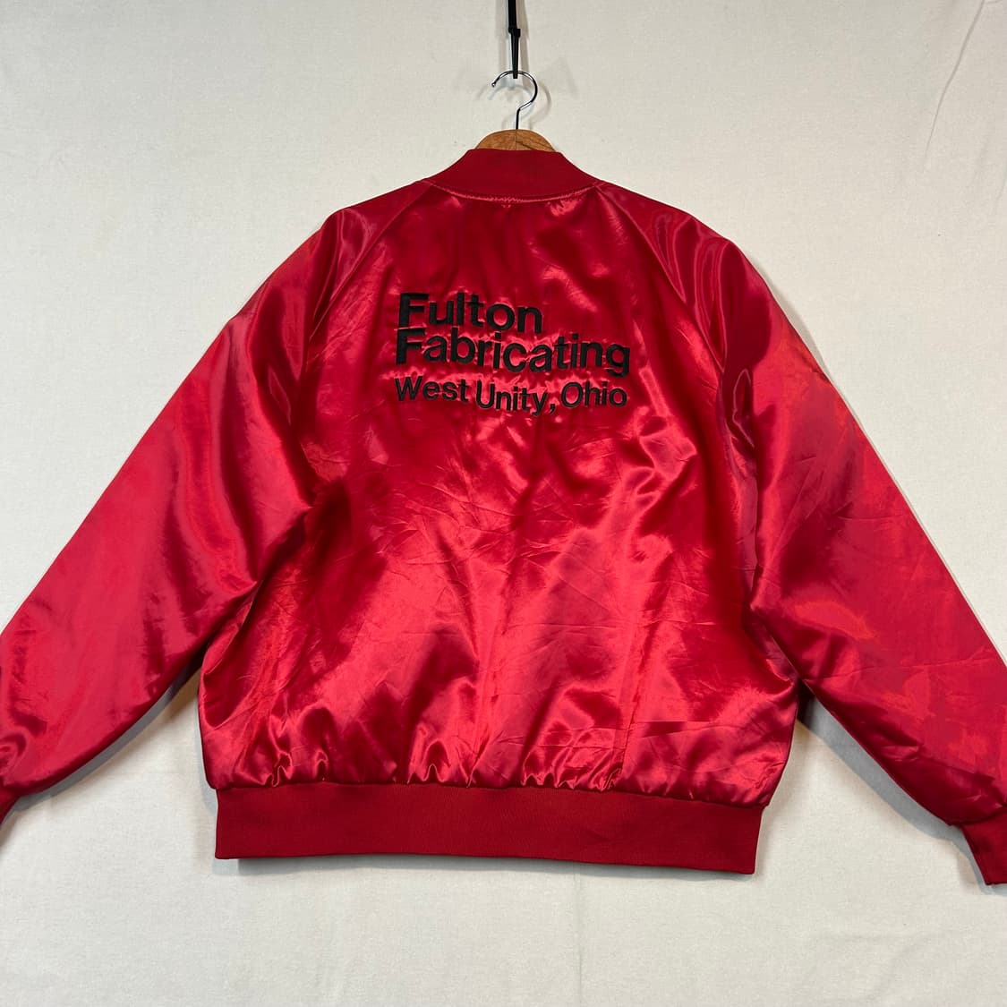 XL) USA 빈티지 Satins 오하이오 커스텀 사틴 자켓 상품이미지6