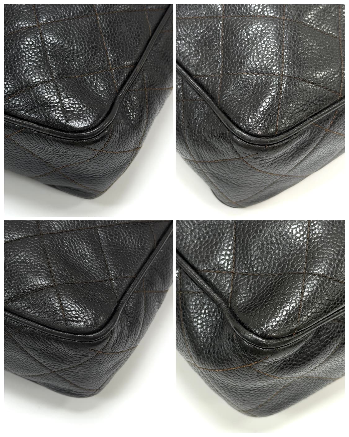 샤넬 캐비어 레더 퀼팅 숄더백 상품이미지5