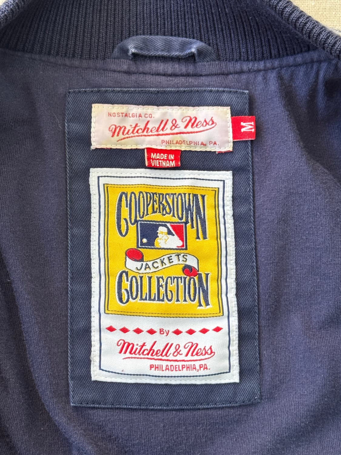 미첼앤네스 양키즈 코튼 봄버 M 상품이미지4