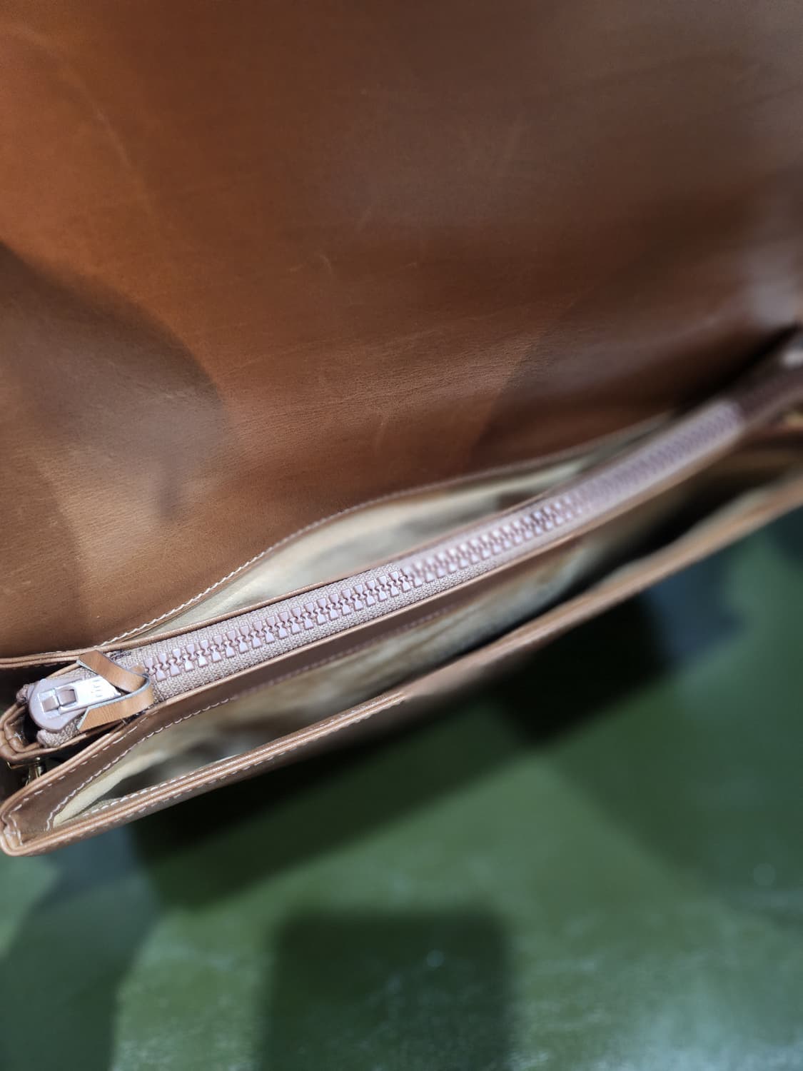 올드 빈티지 구찌 브라운 레더 숄더백 정품 상품이미지8