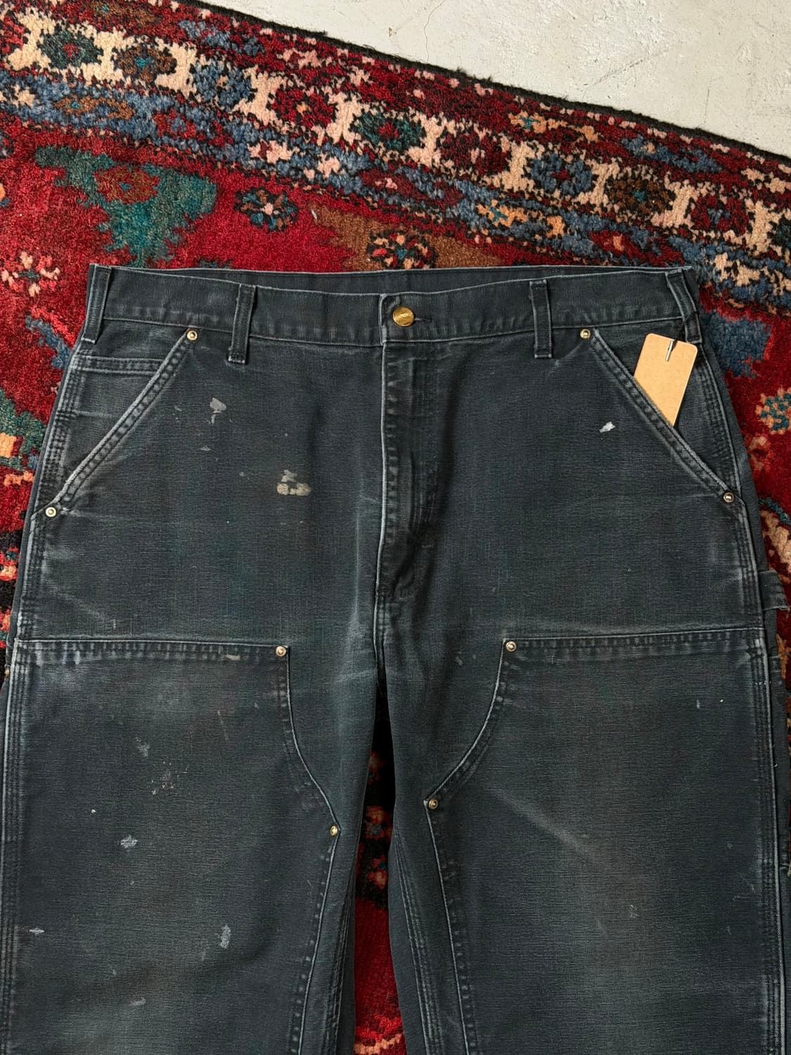 OG USA Made 칼하트 더블니 블랙 칼하트 B01 썩블니 상품이미지5