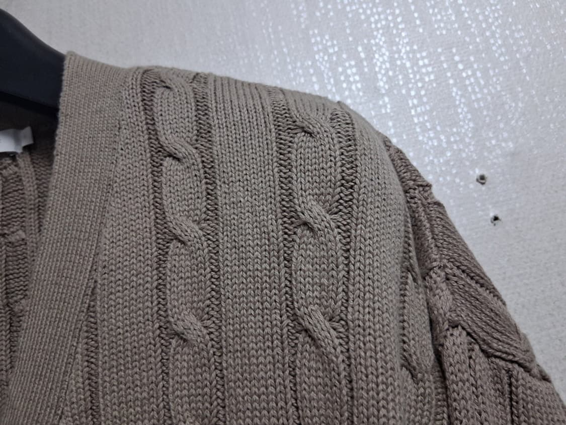 AMERICAN HOLIC 꽈배기 면니트가디건 루즈핏 여성 가오리 루즈핏 상품이미지4