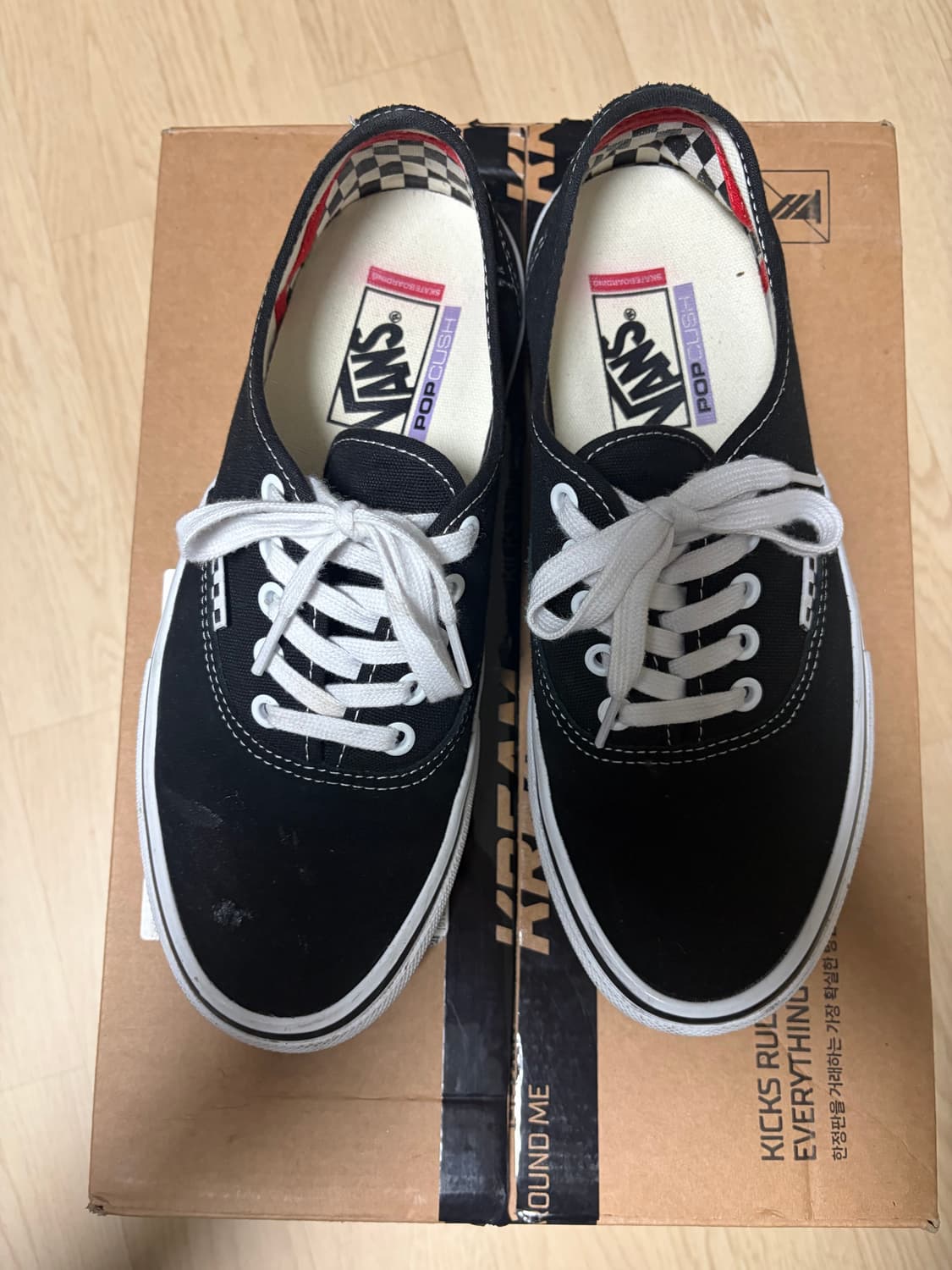 반스 어센틱 스케이트 블랙 260 상품이미지2