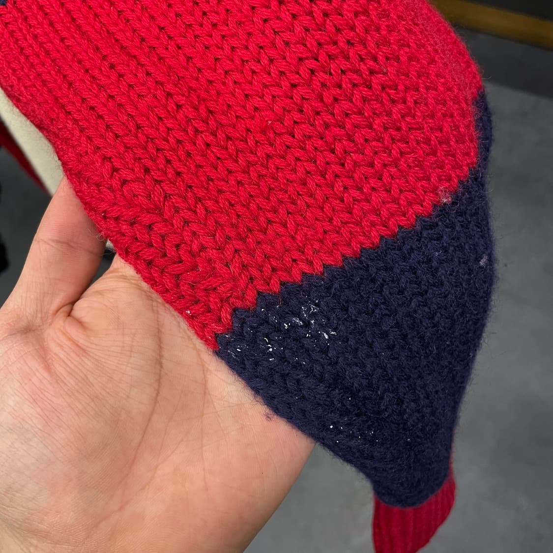 90s 폴로 랄프로렌 쿠키 패치 스트라이프 니트 스웨터 상품이미지9