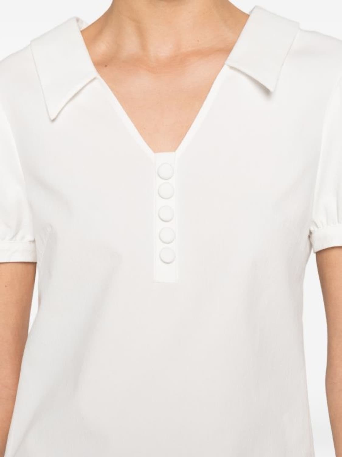 [8,10]슈슈통 퍼프 블라우스/화이트 상품이미지3