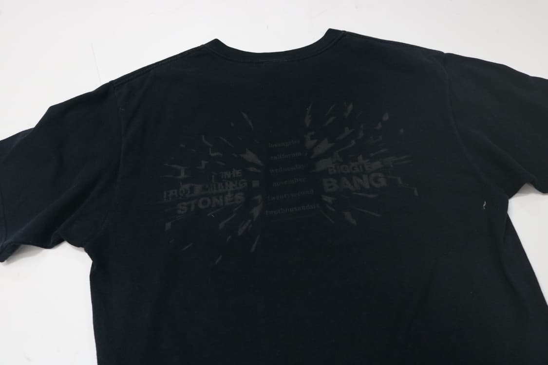 롤링스톤즈 2006 투어 빈티지 블랙 티셔츠 (L) 상품이미지8