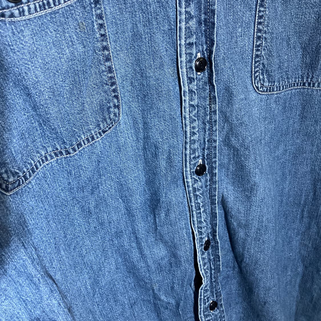 XL-XXL)노티카 투포켓 데님셔츠 청 셔츠 상품이미지5