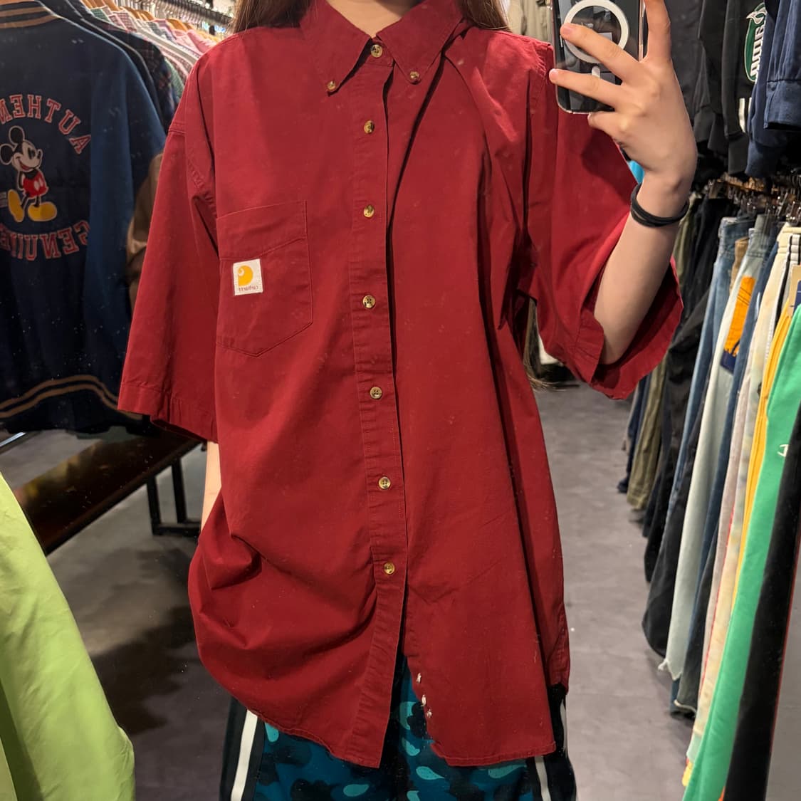[IM] Carhartt 칼하트 반팔 셔츠 레드 상품이미지2