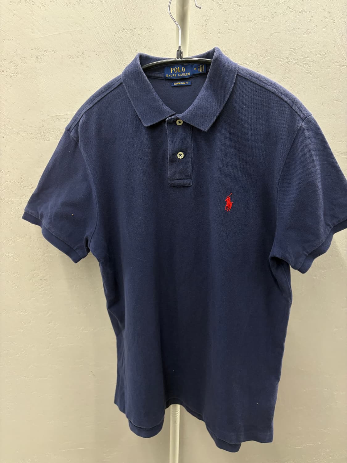 폴로 카라 반팔 티셔츠 네이비 M 상품이미지2