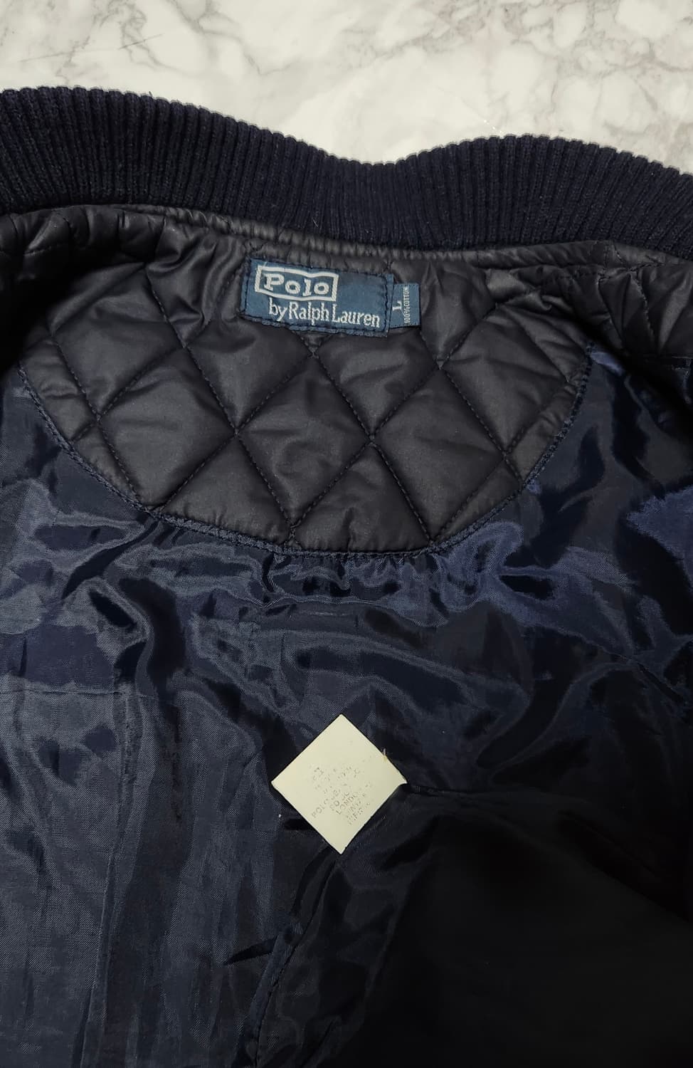 폴로 랄프로렌 빅포니 그린x딥네이비 퀄팅 자켓 상품이미지8