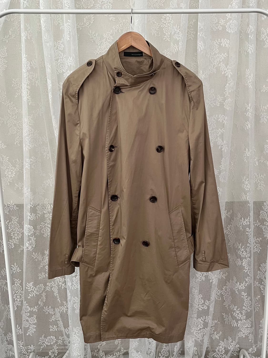 50) 우영미 솔리드옴므 트렌치코트 베이지 상품이미지2