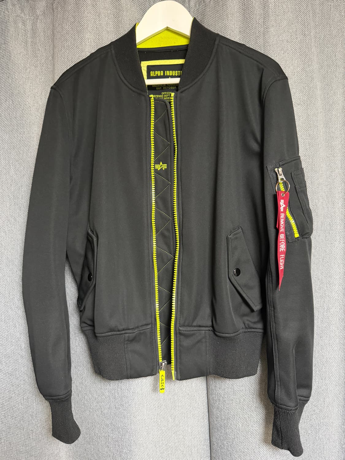 알파인더스트리 ma-1 항공점퍼 블랙 S 상품이미지1