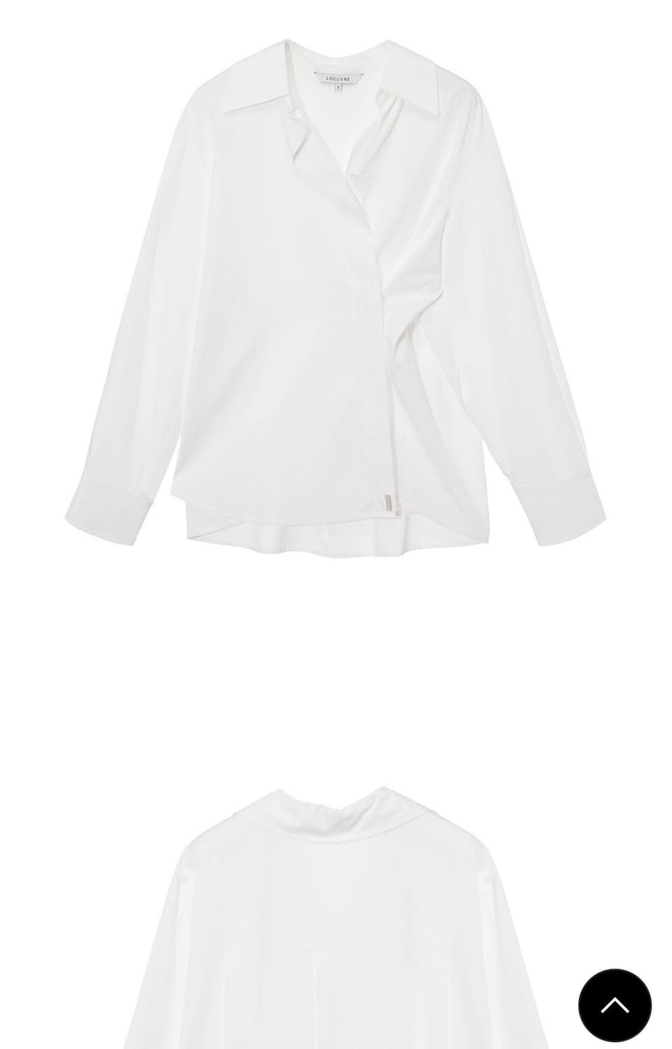 루에브르 오픈카라 오버사이즈셔츠 (새제품) 상품이미지3