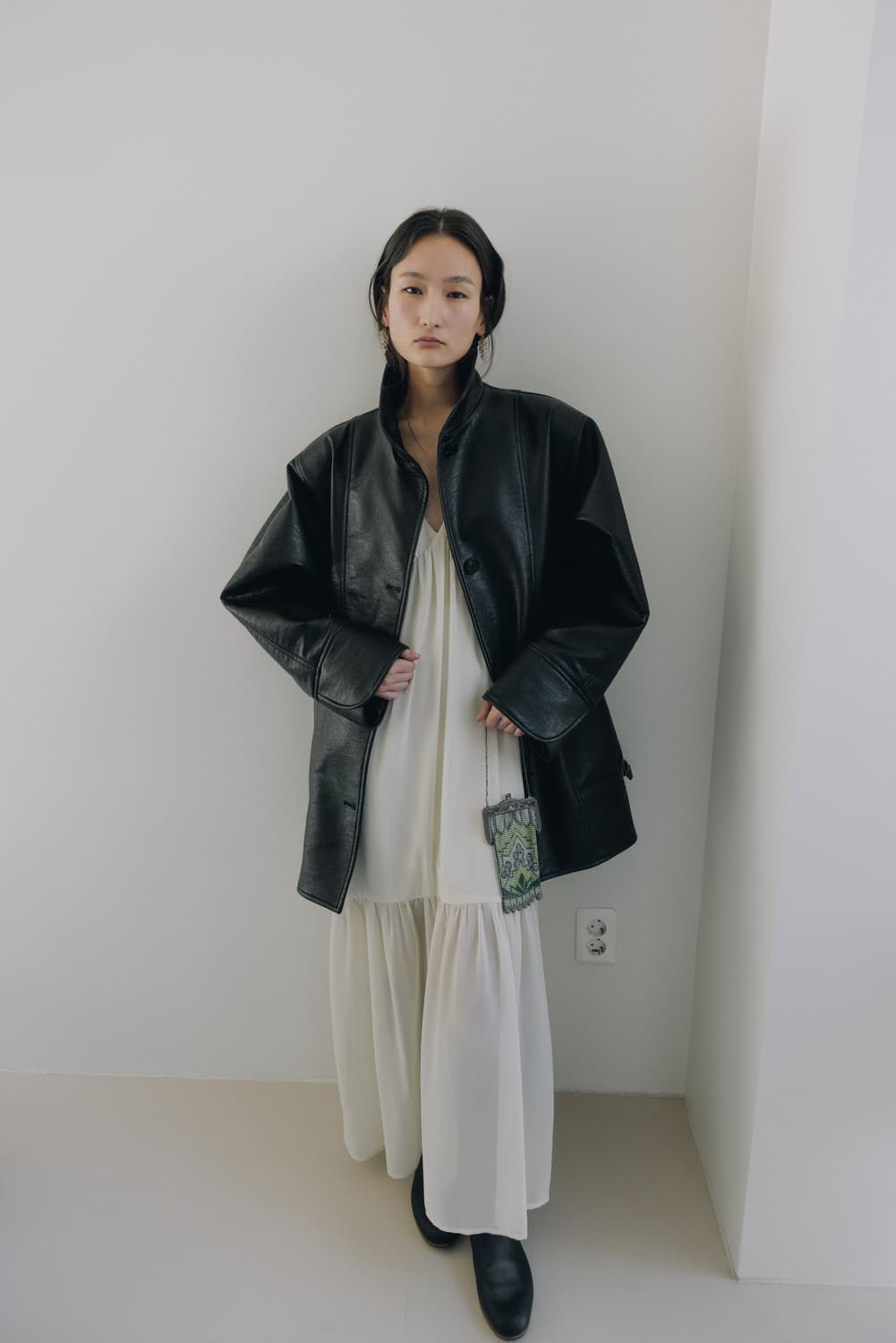 구해요) 파르벵 레더 하프 자켓 farven leather jacket 상품이미지1