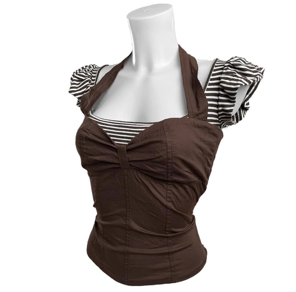 빈티지 레이어드 반팔 상품이미지3