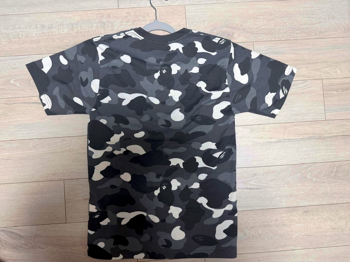 베이프 카모 라지 에이프 헤드 티셔츠 블랙 S 상품이미지3