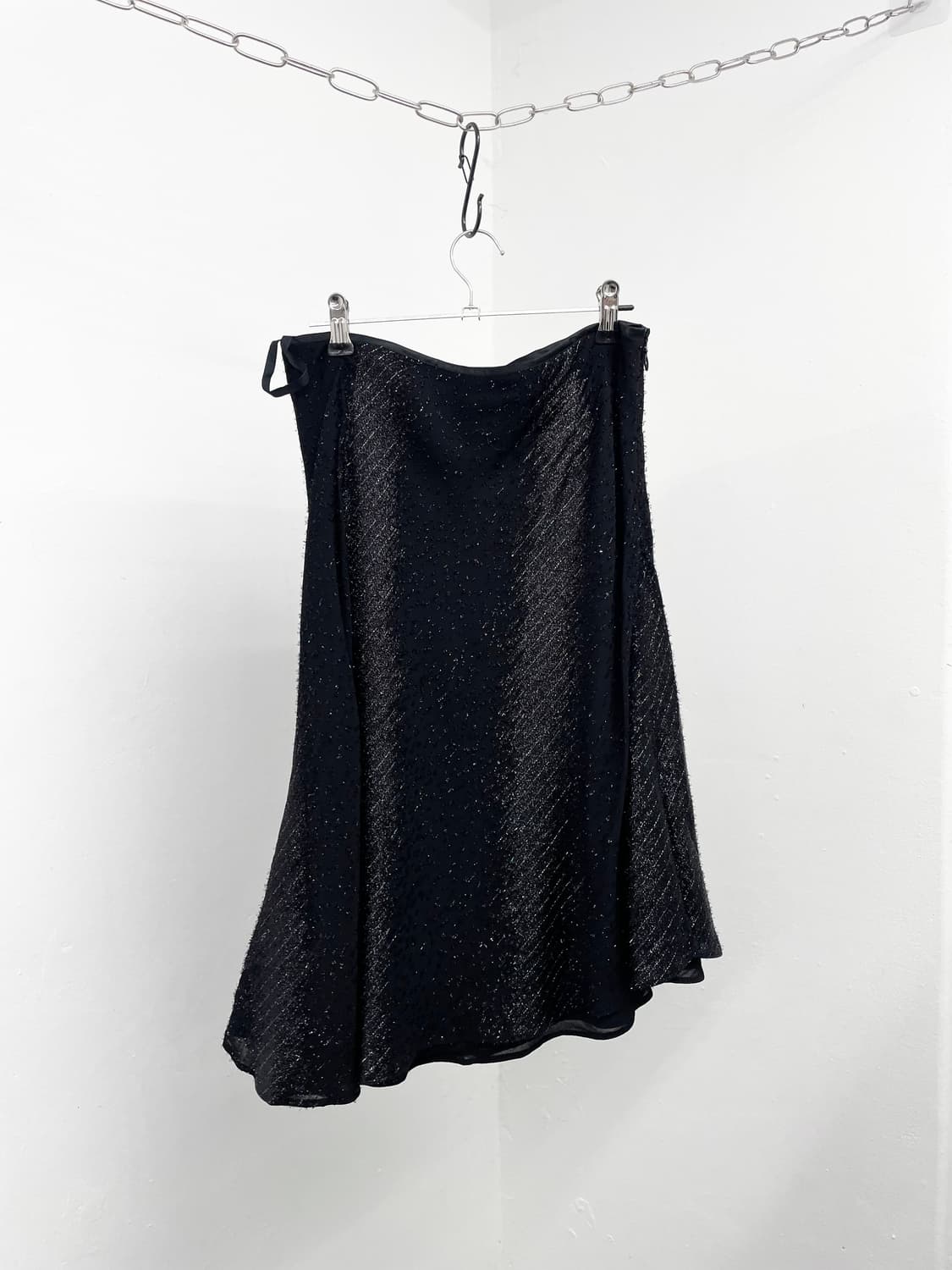 블랙페어리 샤인 프릴 시어 스커트  상품이미지1