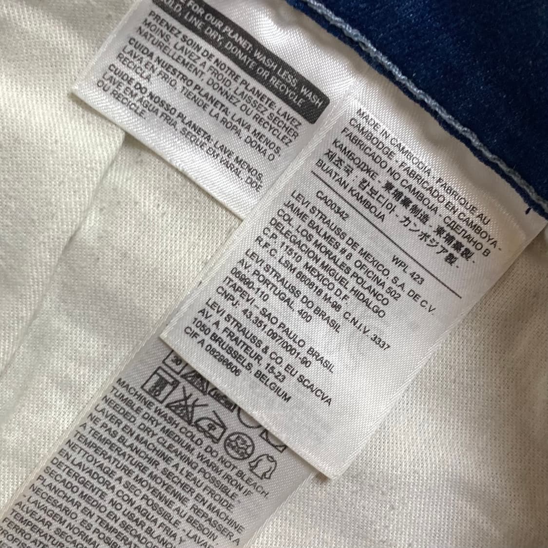 리바이스 504 데님팬츠 W34 L34 상품이미지5