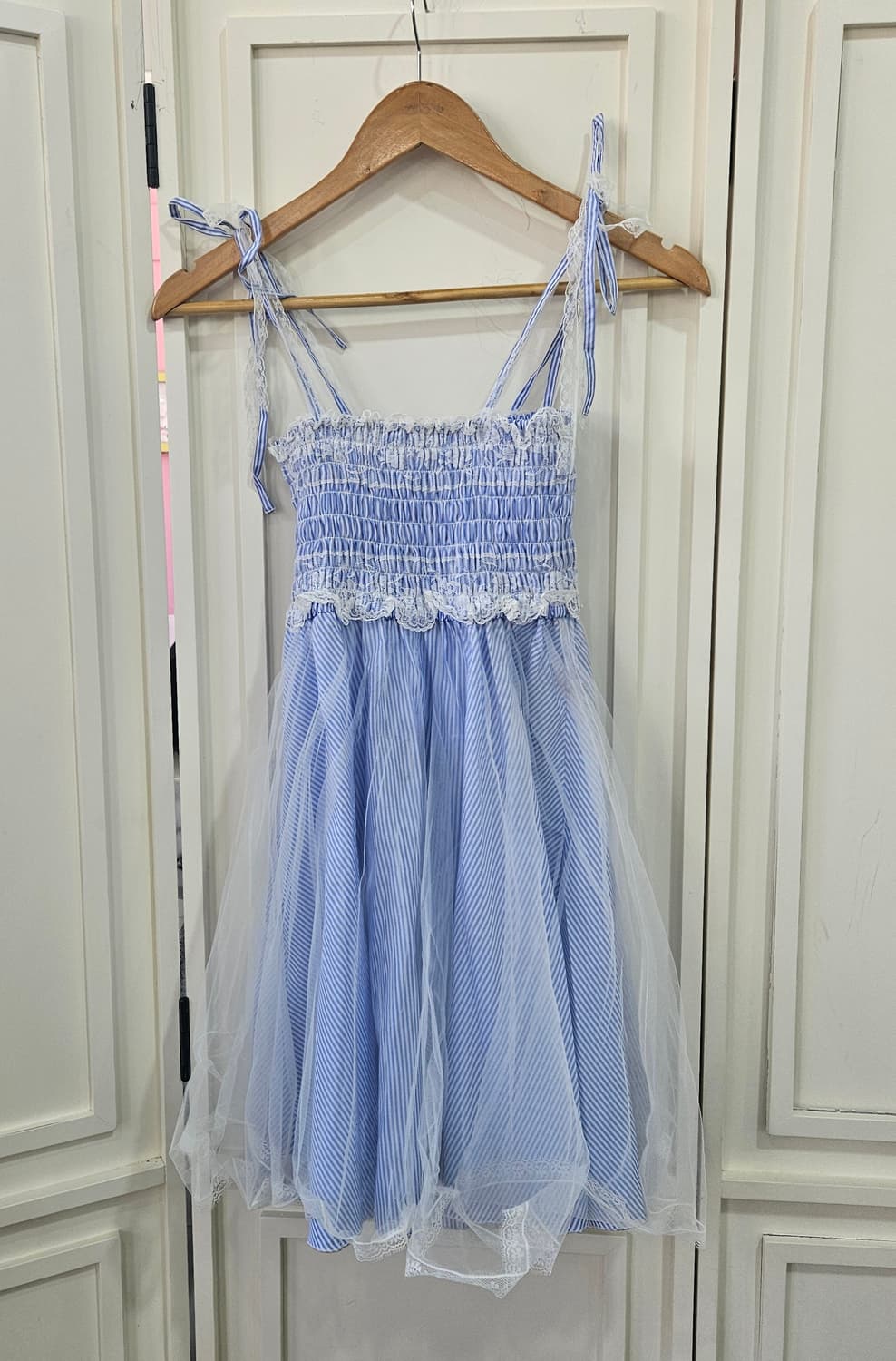 시크릿허니(Secret Honey) 버터플라이 튤 원피스 상품이미지4