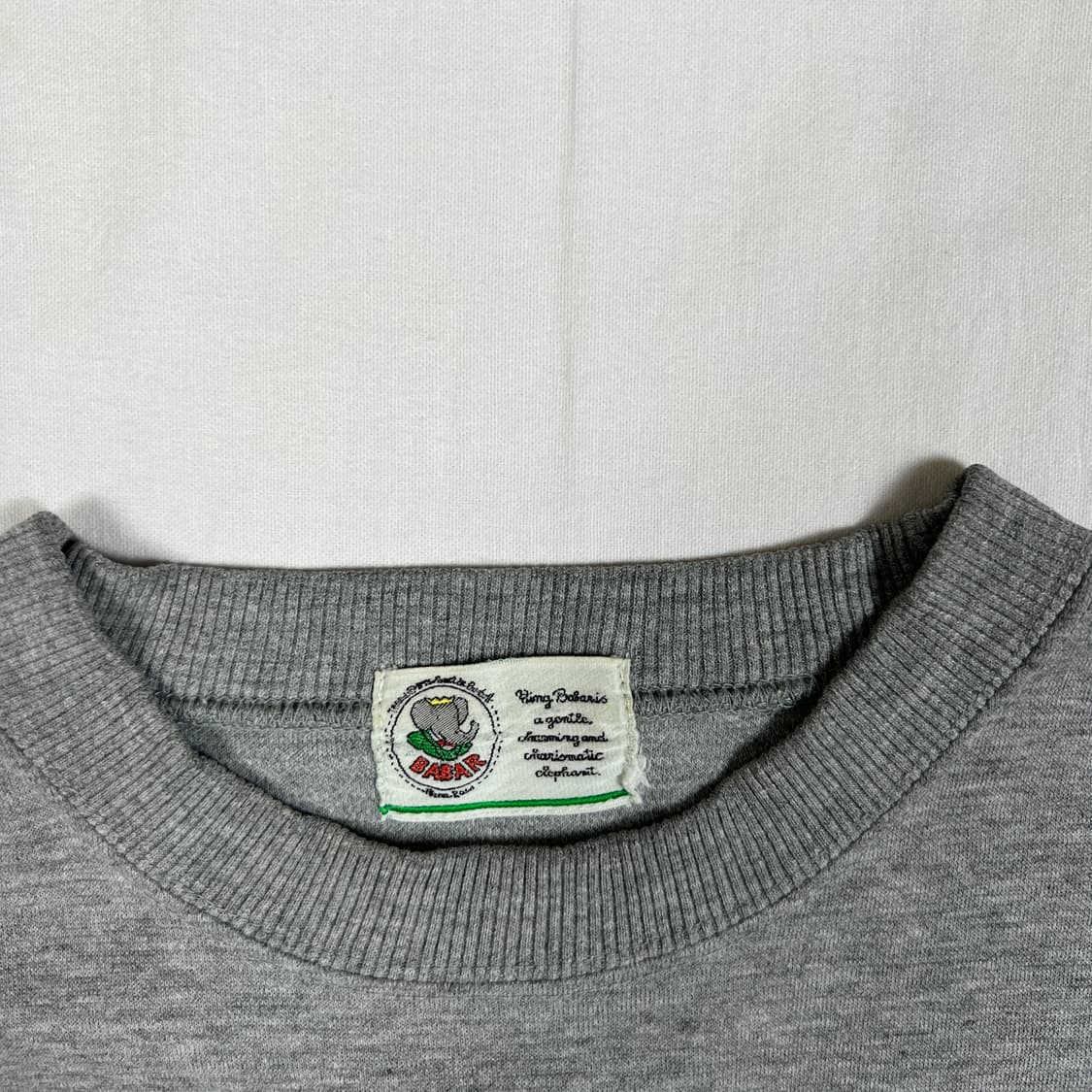 90’s 96년도 babar 카툰 프린트 맨투맨 상품이미지9