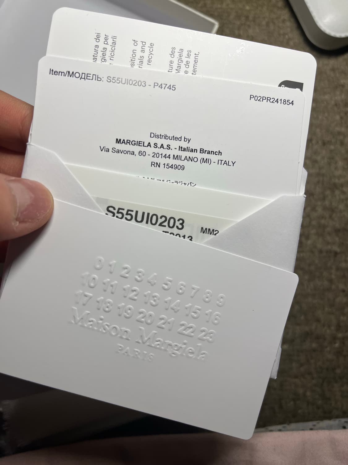 메종 마르지엘라 오거나이저 래더 바이폴드 지갑 크림에 상품이미지5