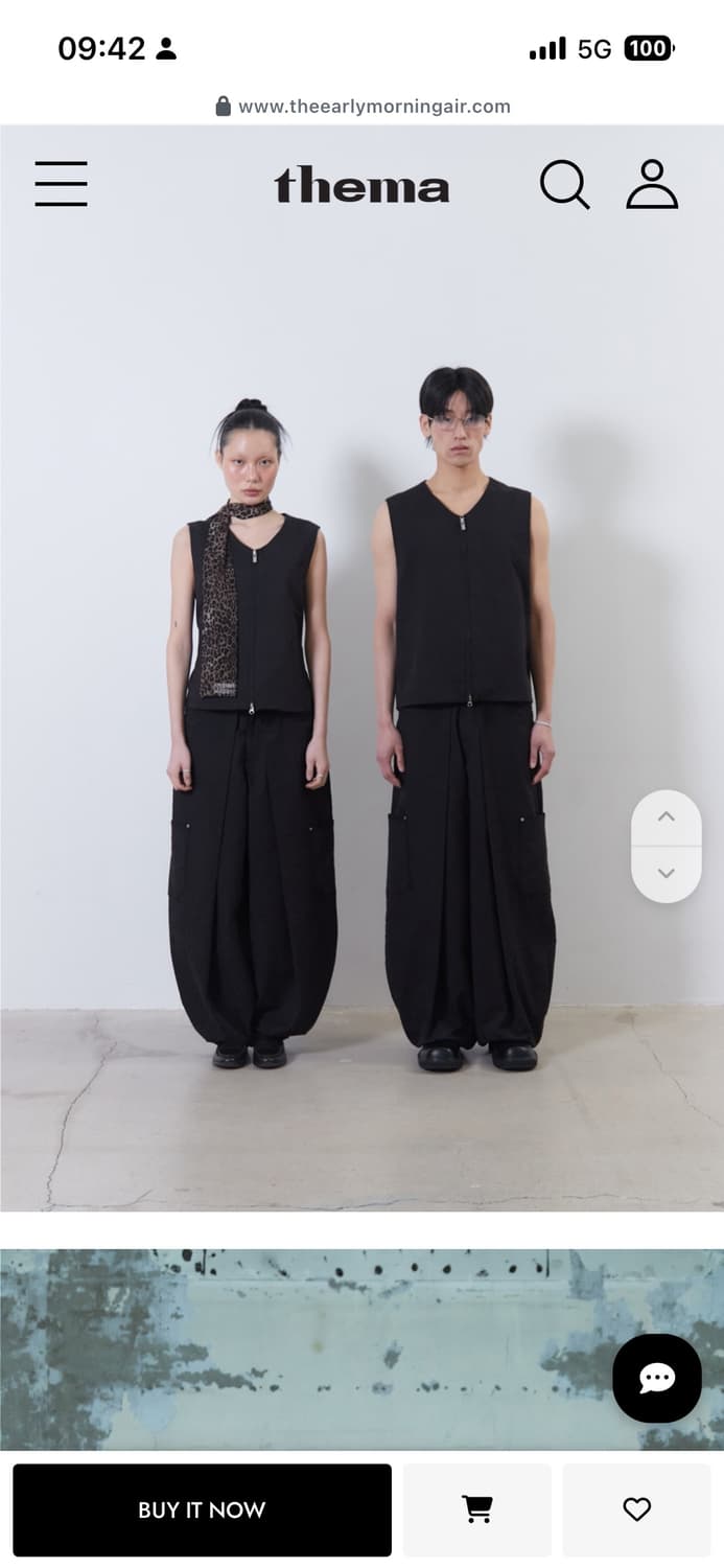 떼마 여성 베스트자켓 바지 셋업 상품이미지1