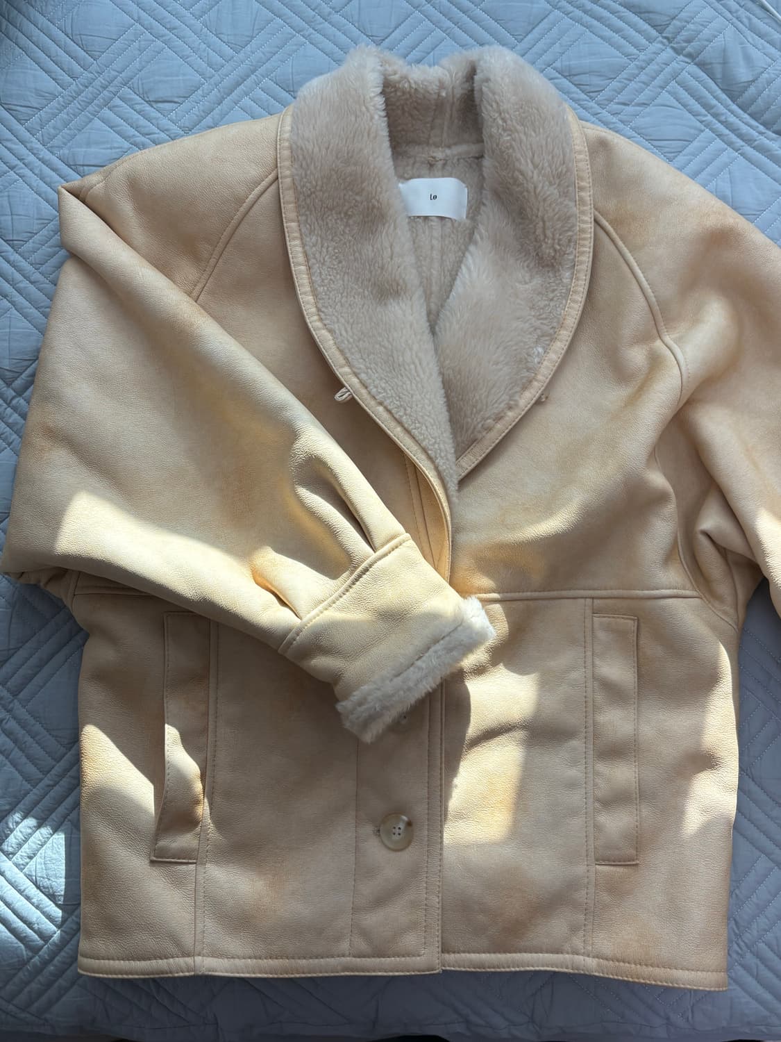 Le 무스탕 자켓 (Begie) 상품이미지1