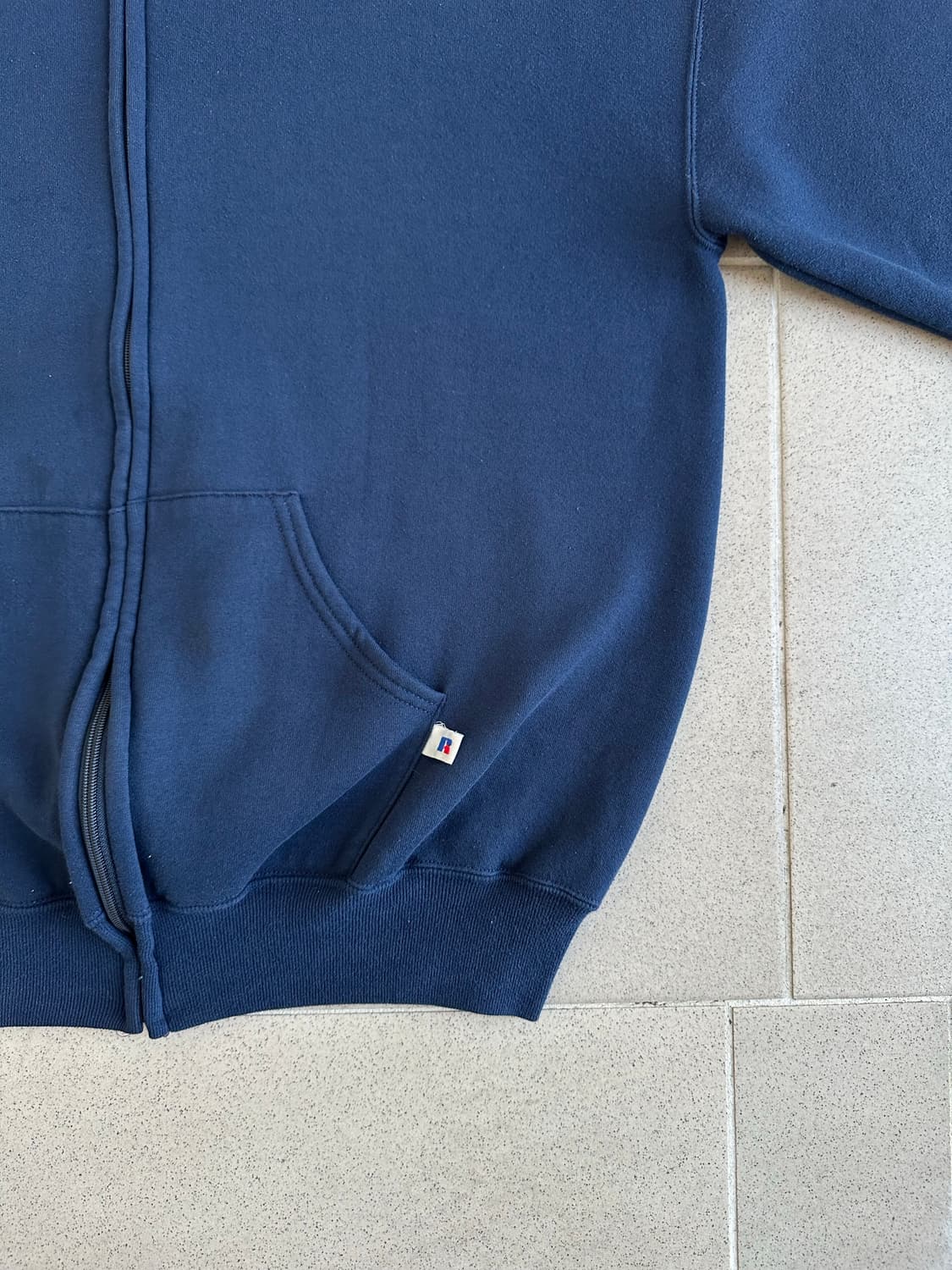 90s 빈티지 러셀 후드집업 네이비 XL USA 상품이미지3