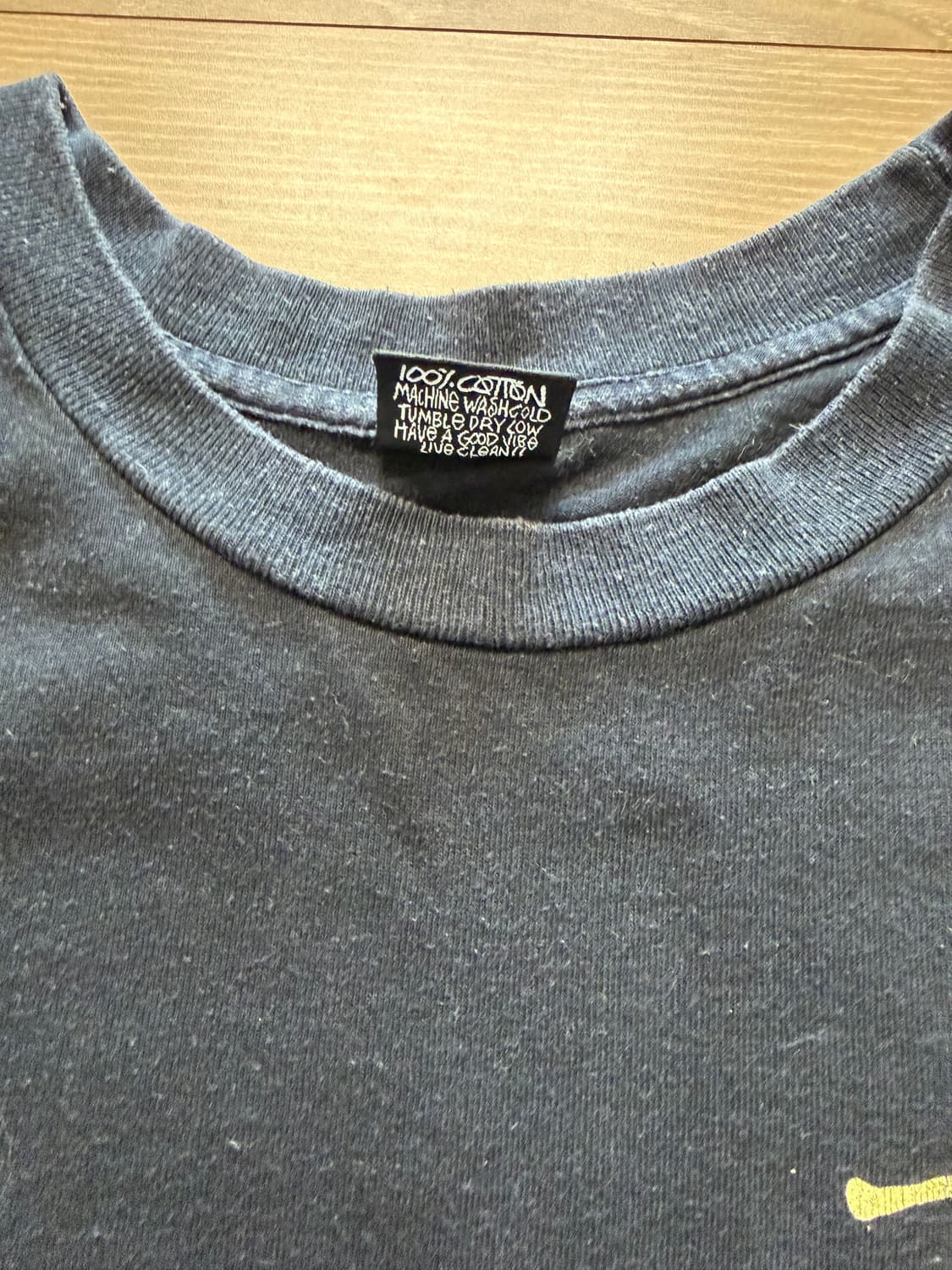 80s 스투시 페이드블랙 티셔츠 숀스투시 usa made 상품이미지4