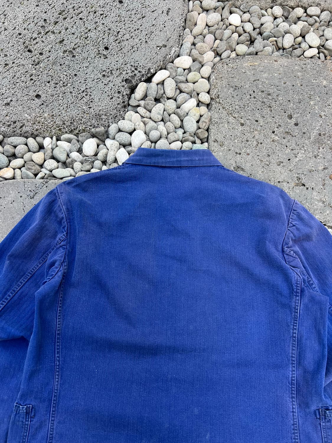 FADED PURPLE BLUE HBT 헤링본트윌코튼 프렌치워크자켓 상품이미지8