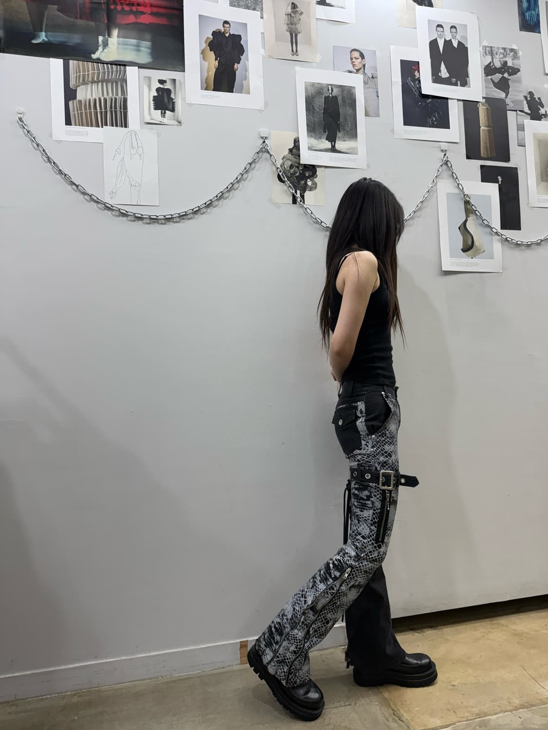 알곤퀸즈 파이톤 디테일 부츠컷 팬츠 상품이미지6