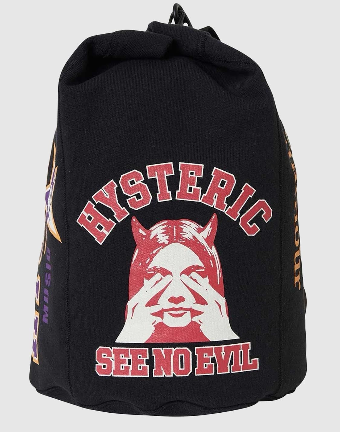 히스테릭 글래머 25fw 컬리지 콜라주 숄더백/블랙 상품이미지3