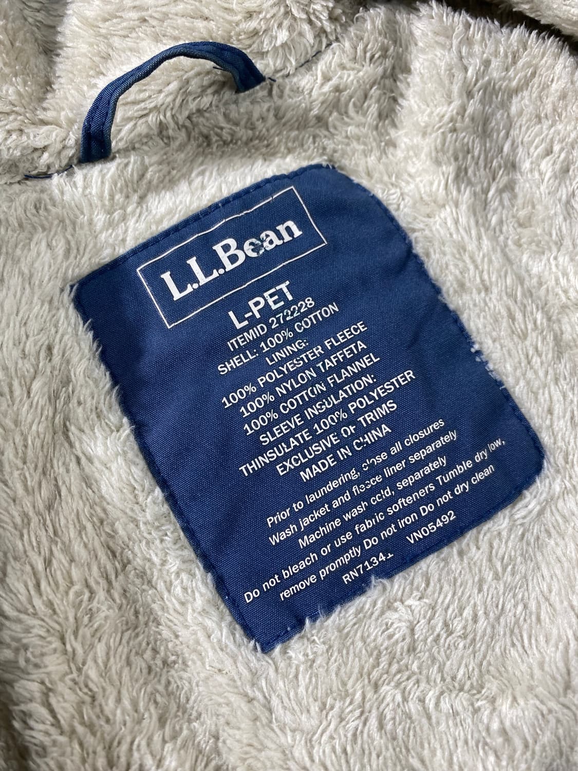 [L] L.L.Bean 엘엘빈 플리스 라이닝 사파리자켓 상품이미지9