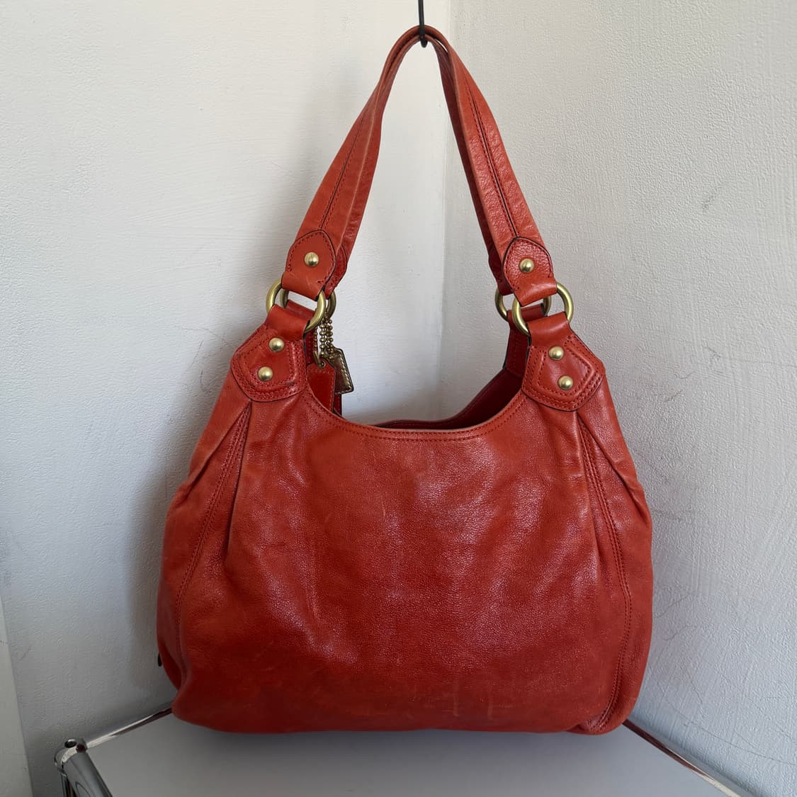 Coach vintage leather shoulder bag 🍊 상품이미지6