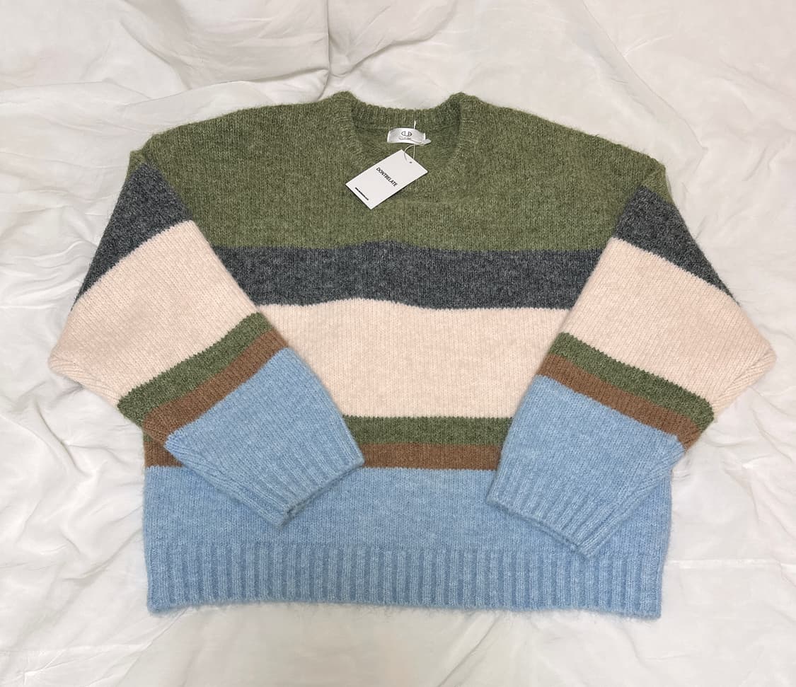 [새 상품] 돈비레잇 스트라이프 니트(남녀공용) 상품이미지3